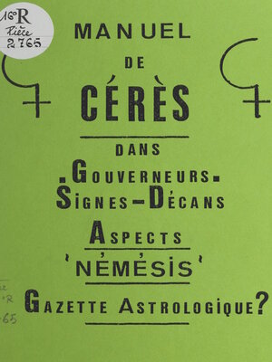 cover image of Manuel de Cérès